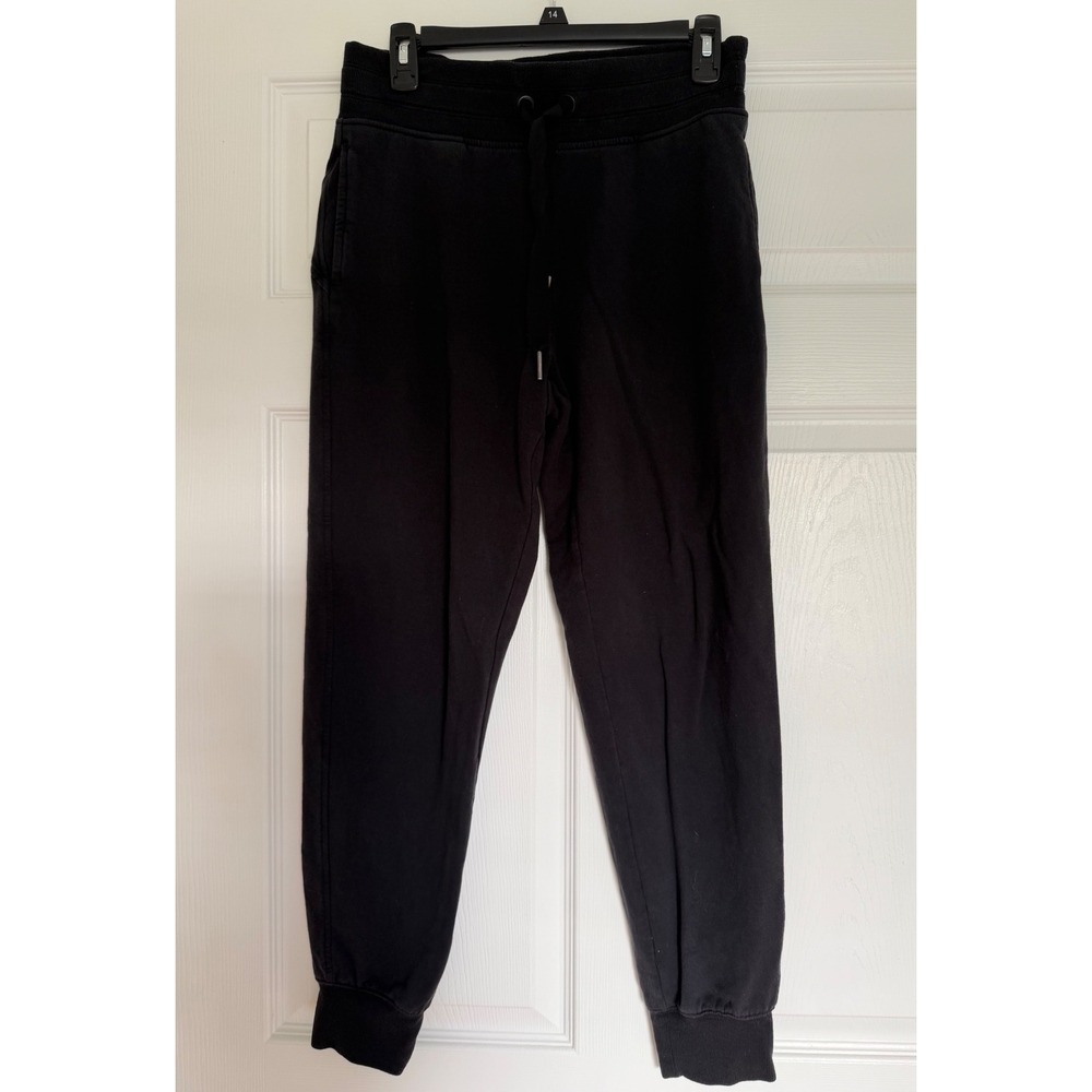 Athleta Balance Jogger Black Sweatpants Drawstring Pockets Small
